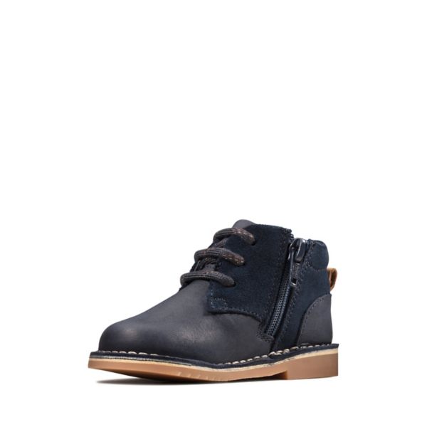 Clarks Boys Comet Radar Toddler Casual Shoes Navy | CA-1584073